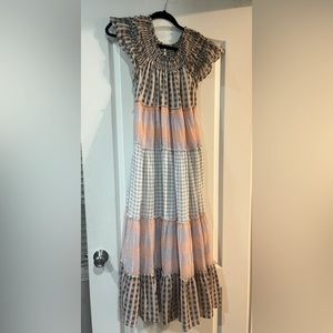 Free people patchwork dress with pockets